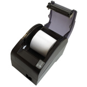 Онлайн касса АТОЛ FPrint-22ПТК, фискальный регистратор для чеков без ФН, кассовый аппарат с передачей данных через USB и Ethernet, платформа 5.0, черный